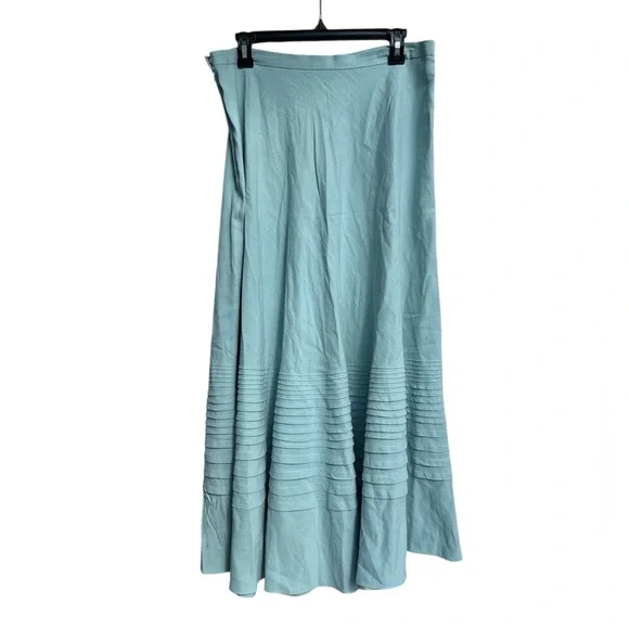 Jones New York collection A-line silk and linen maxi skirt size 12 - Picture 2 of 10